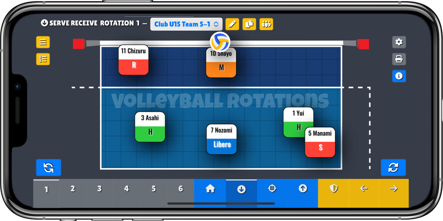 The Volleyball Rotations App for iOS and Android Download Now